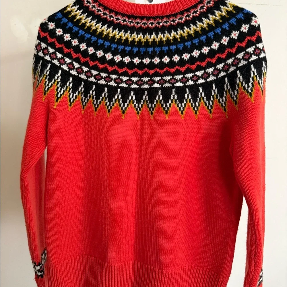 J. Crew Wool Blend Fair Isle Sweater